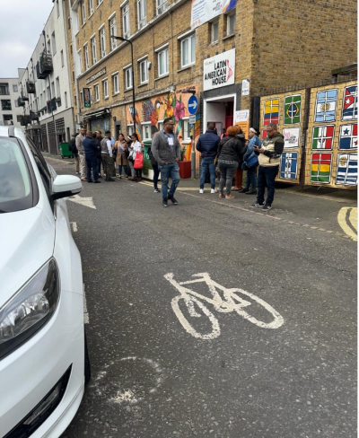 Centro votación de Londres (Imagen cortesía Altagracia Salazar)