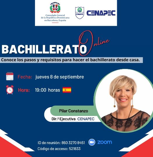 Consulado de RD en Barcelona y CENAPEC ayudan dominicanos en España a culminar el bachillerato Consulado de RD en Barcelona y CENAPEC ayudan dominicanos en España a culminar el bachillerato