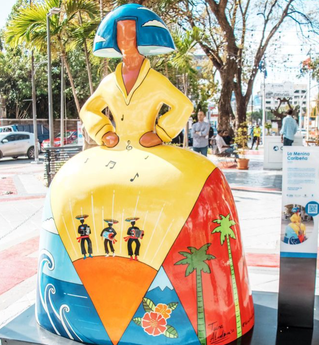 La “Menina Caribeña” en Santo Domingo; una obra que muestra toda la cultura dominicana La “Menina Caribeña” en Santo Domingo; una obra que muestra toda la cultura dominicana