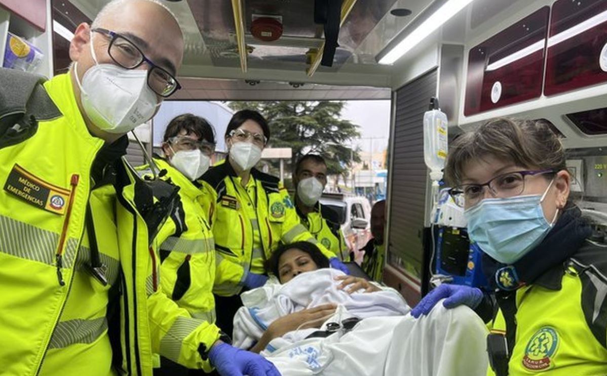 Madrid: Mujer dominicana da a luz en ambulancia junto a gasolinera de Méndez Álvaro