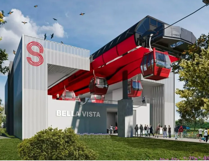 Gobierno inaugura primera etapa del Teleférico de Santiago