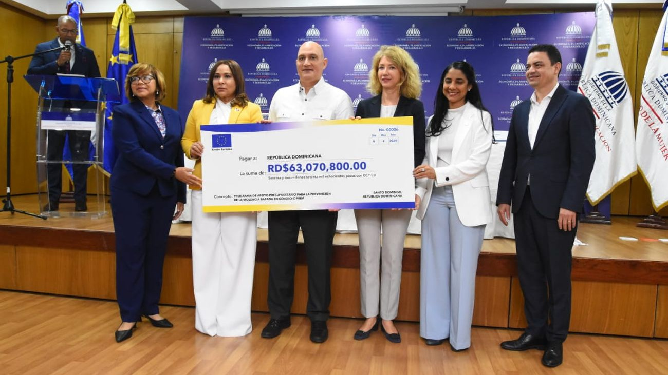 RD recibe apoyo presupuestario de la Unión Europea para programa de Violencia de Género y la desigualdad