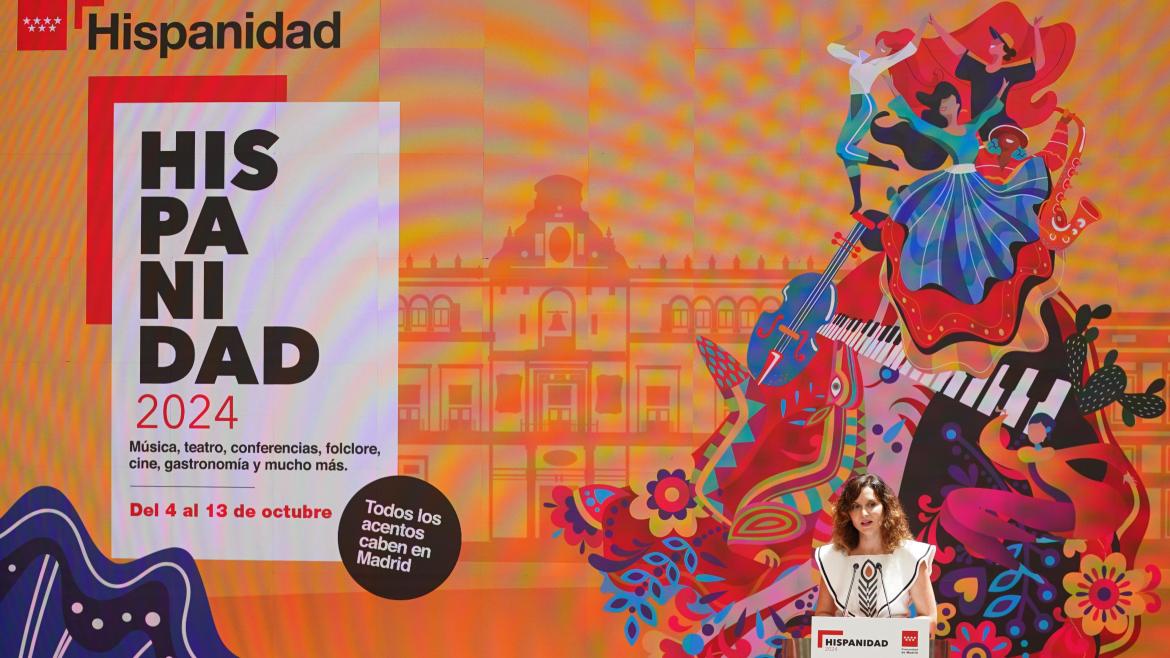 Isabel Díaz Ayuso presenta Hispanidad 2024: Todos los acentos caben en Madrid