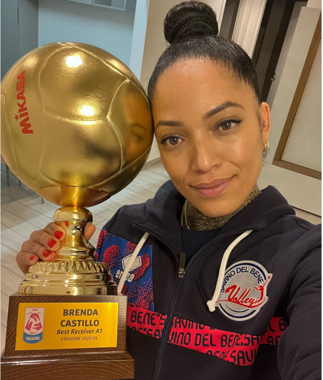 Brenda Castillo es premiada con Balón de Oro en Italia