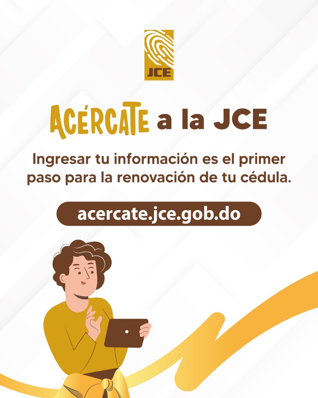 JCE habilita formulario digital «Acércate» para actualizar datos de la ciudadanía con miras a nueva cédula