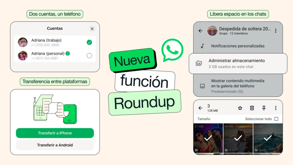 WhatsApp permite tener dos cuentas y transferir chats entre Android e iOS
