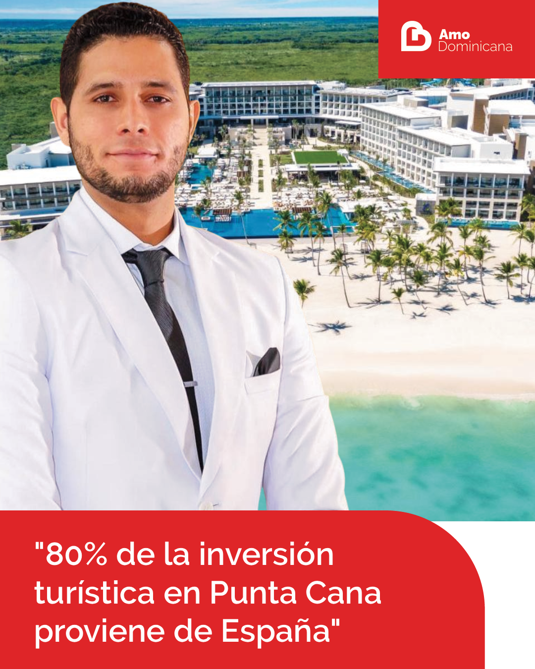 Alcalde de La Otra Banda: el 80% de la inversión turística en Punta Cana es de origen español Alcalde de La Otra Banda: el 80% de la inversión turística en Punta Cana es de origen español