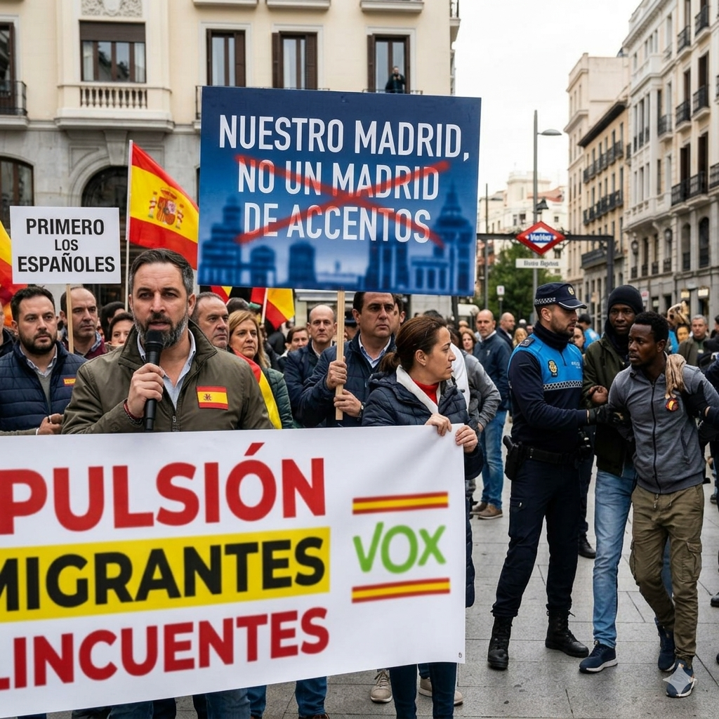 Vox pide expulsar migrantes que delincan y abolir el «Madrid de todos los acentos» de Ayuso