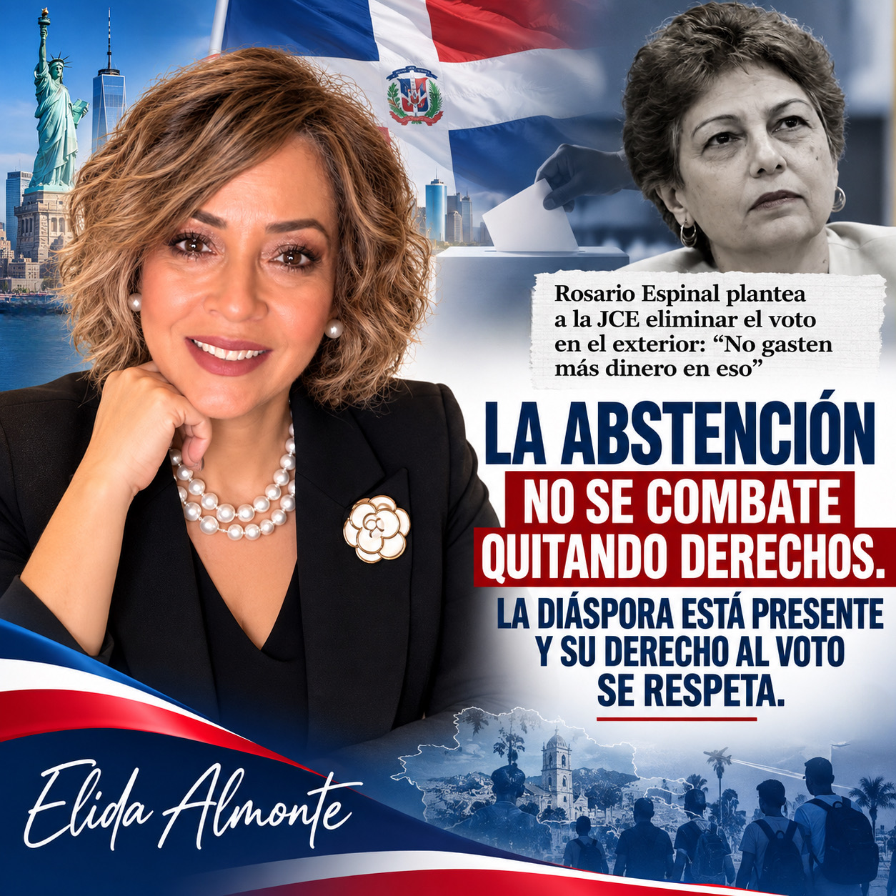 La abstención no se combate recortando derechos: la diáspora está presente y su voto se respeta La abstención no se combate recortando derechos: la diáspora está presente y su voto se respeta