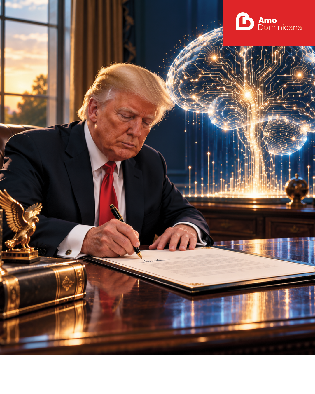 Trump firma una orden para rebautizar la inteligencia artificial como «superinteligencia» en EE.UU Trump firma una orden para rebautizar la inteligencia artificial como «superinteligencia» en EE.UU