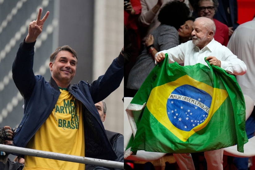 Flávio Bolsonaro y el presidente Luiz Inácio Lula da Silva disputarán la Presidencia de Brasil en una segunda vuelta electoral el próximo 25 de octubre